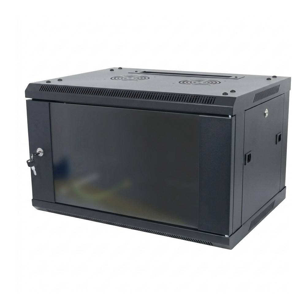 ALLNET 19""Wandgehäuse 15HE 1-teilig T600mm Schwarz zerlegt Flat Pack SMA-Serie