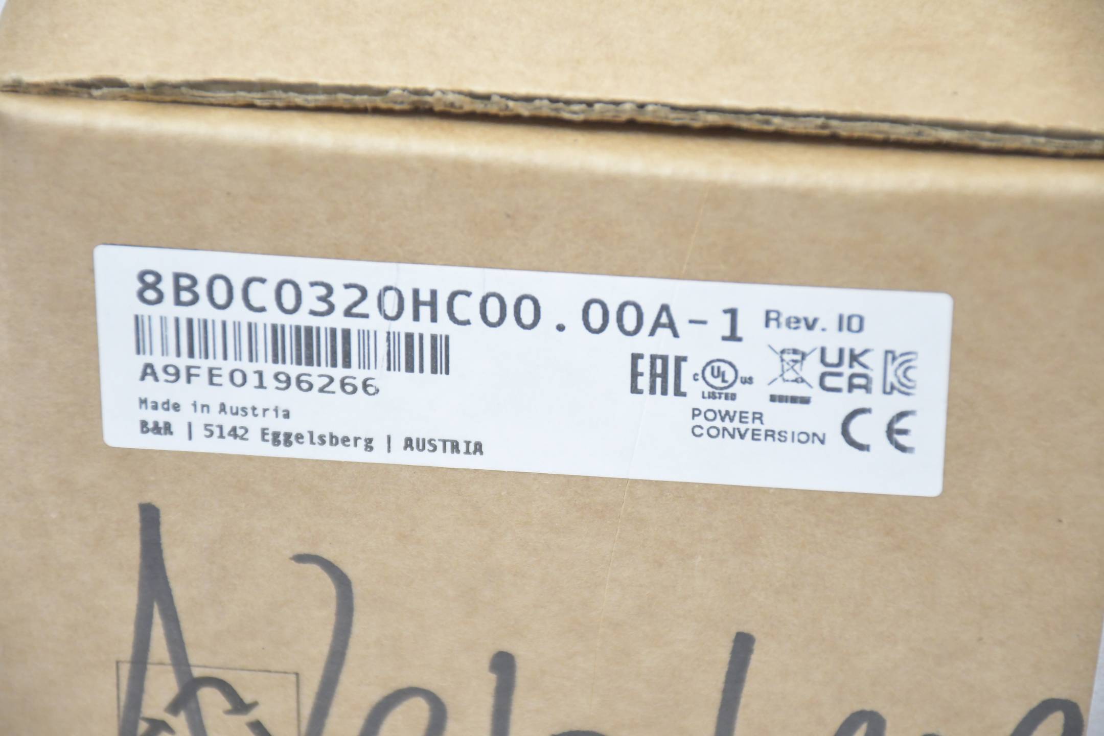 B&R automation ACOPOSmulti Hilfsversorgungsmodul 8B0C0320HC00.00A-1 Rev. I0