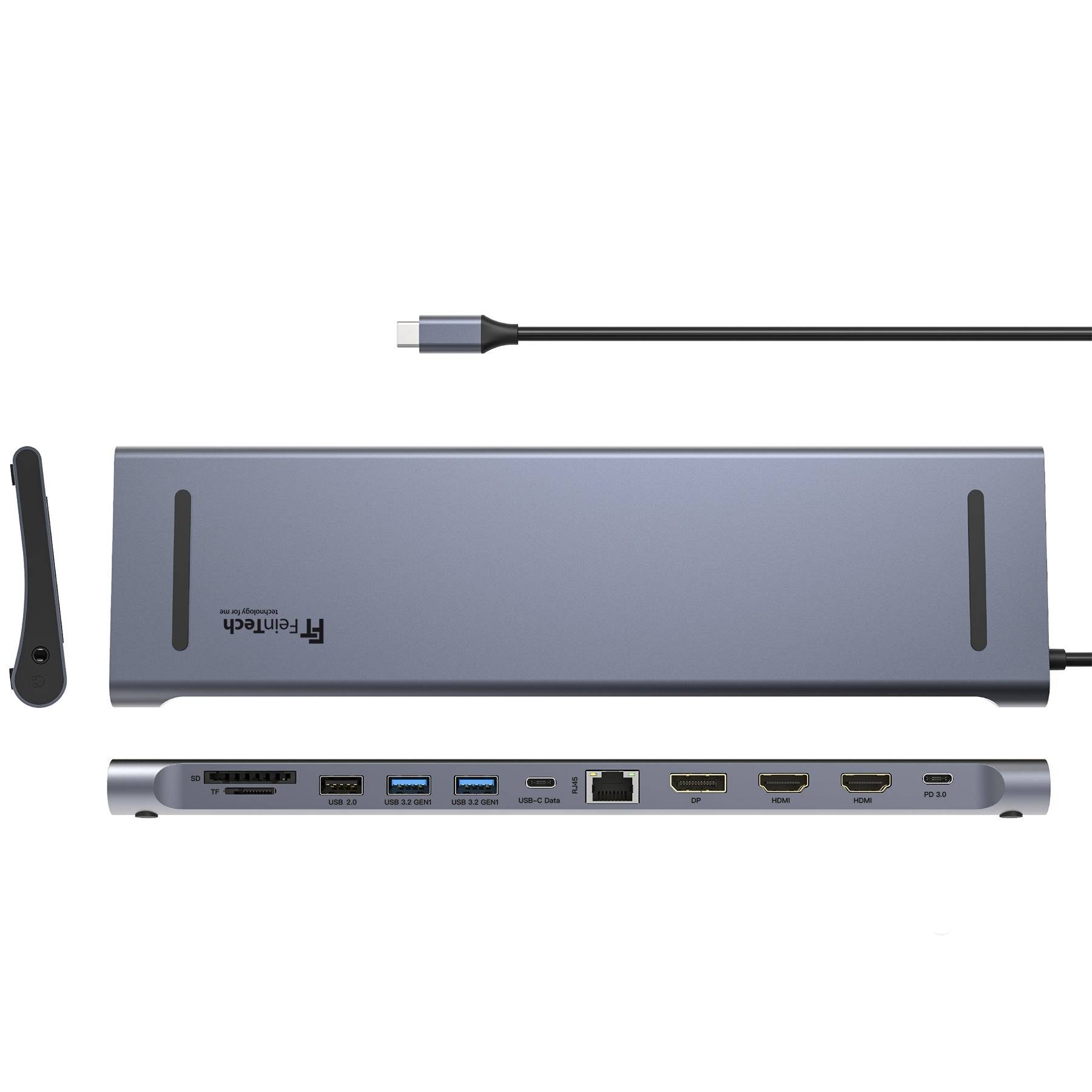 FeinTech CX301 USB Docking Station 12in1 Triple Display 4K 60Hz-3