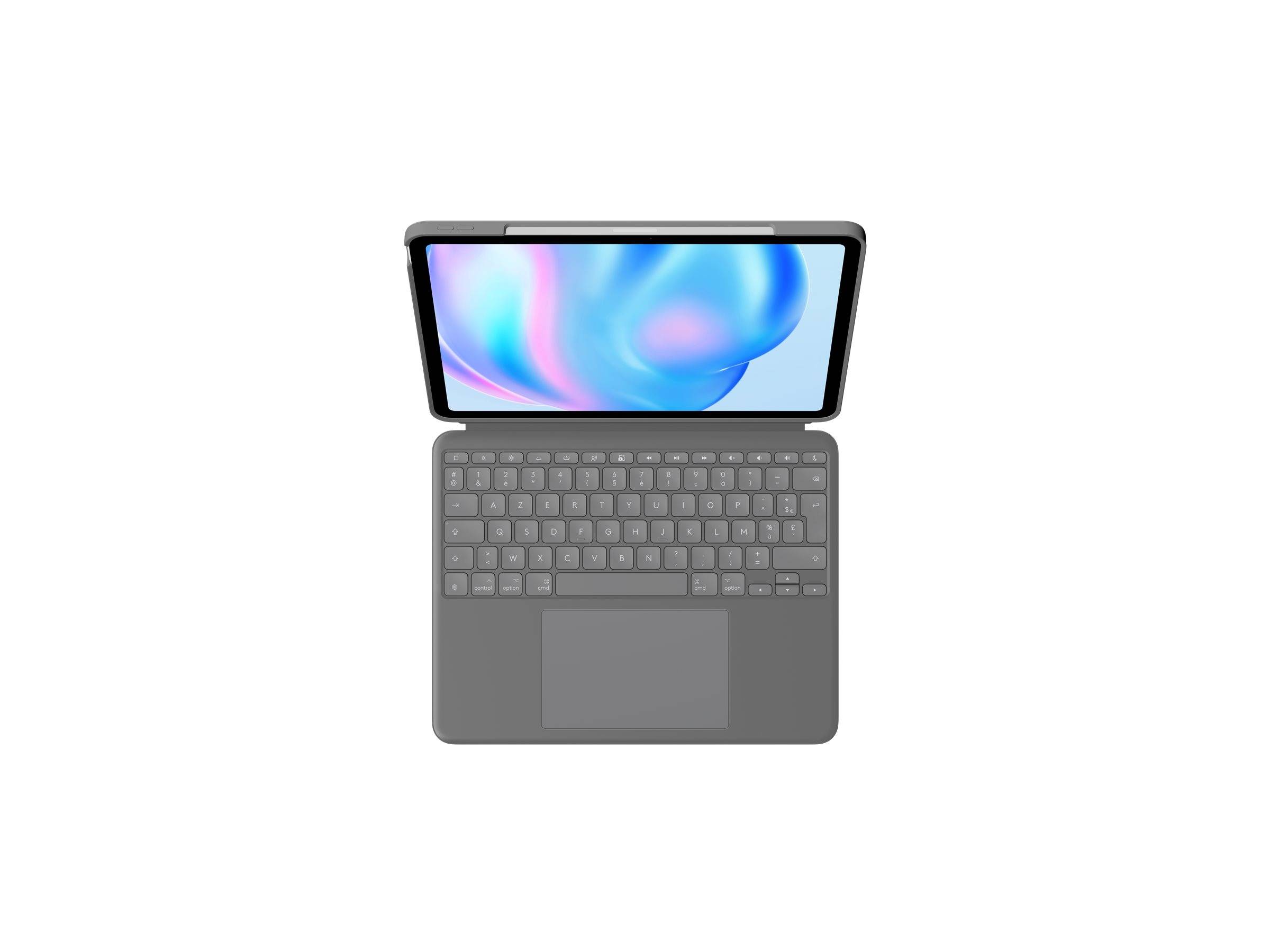 Logitech Combo Touch - Tastatur und Foliohülle - mit Trackpad - hintergrundbeleuchtet - Apple Smart-0
