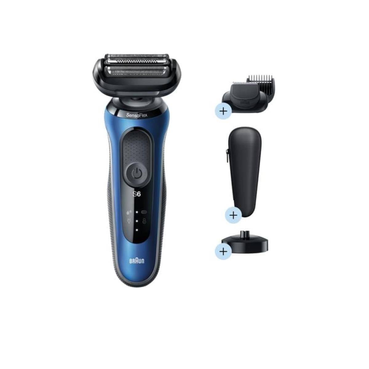 Braun Series 6 61-B4500cs - Folienschaber - Schwarz - Blau - Tasten - LED --2