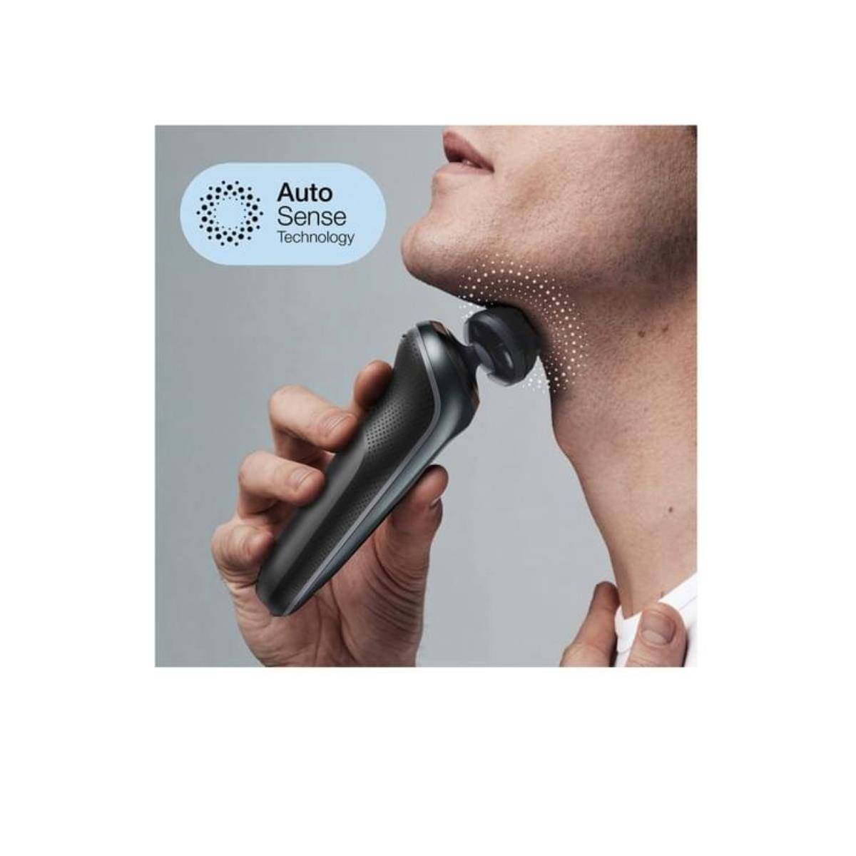 Braun Series 6 61-N1200s, Folienschaber, Schwarz, Edelstahl, Tasten, Schwarz, LED-2
