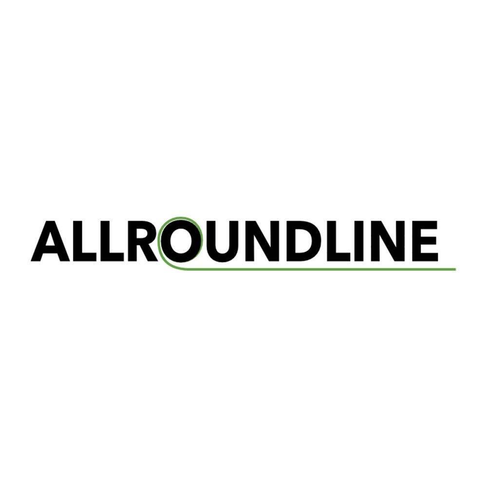Allroundline Gurtpfosten, Metall gelb, Gurtband gelb/schwarz, 4 m-4