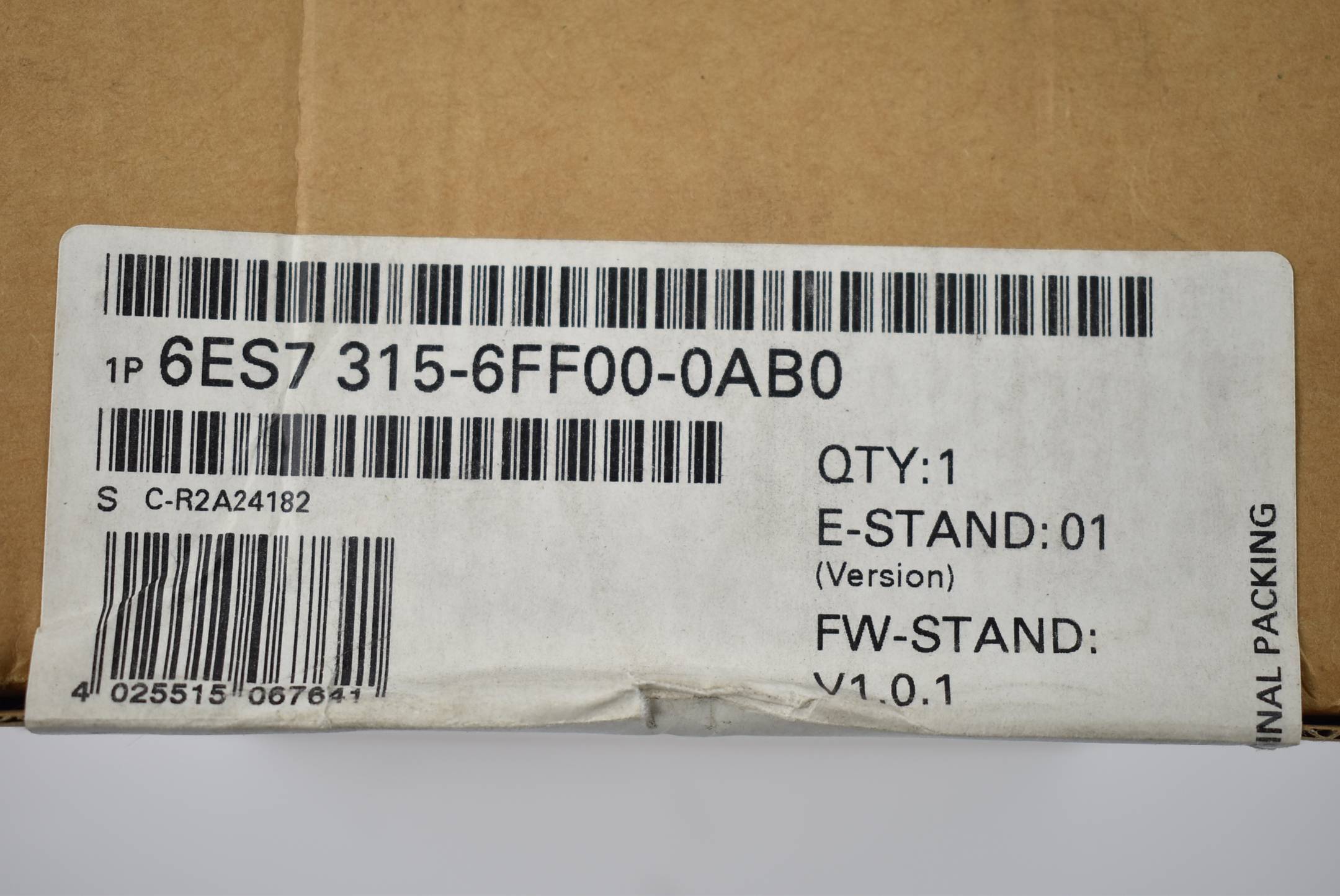 Siemens simatic S7-300 CPU 6ES7 315-6FF00-0AB0 ( 6ES7315-6FF00-0AB0 ) E01
