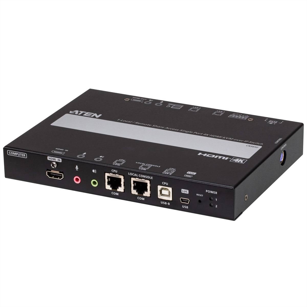 ATEN CN9850 1-Local-Remote Share Access, Einzelport 4K HDMI KVM over IP Switch-0