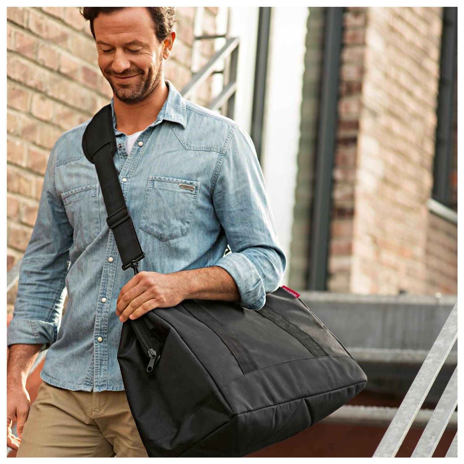 Reisenthel Allrounder L, Unisex, Schultertasche, Reißverschluss, Schwarz, Einfarbig, Schwarz-1