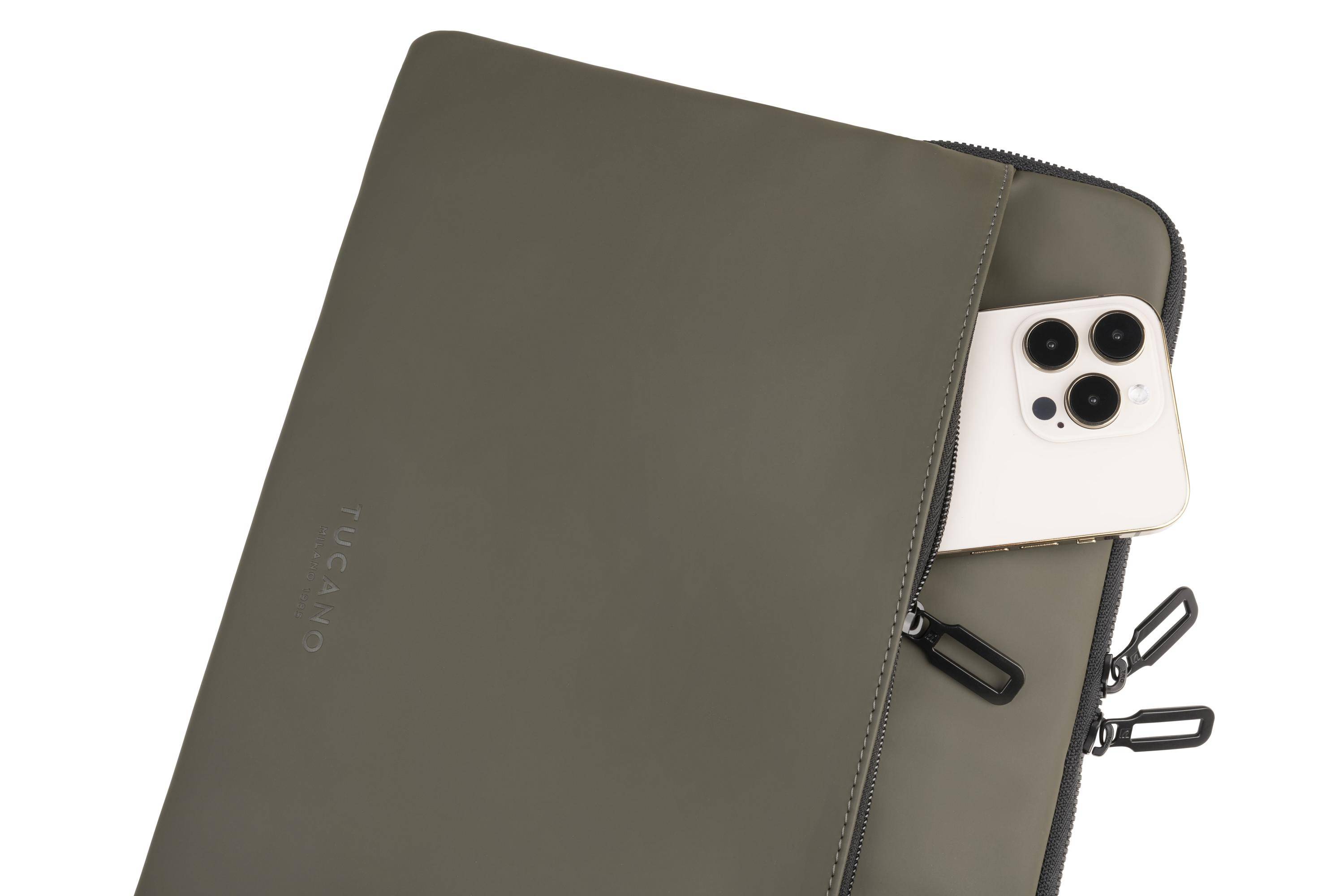 TUCANO GOMMO Schutzhülle für Notebook 14 Zoll MacBook Pro 14 schlammgrün - Vorau-2