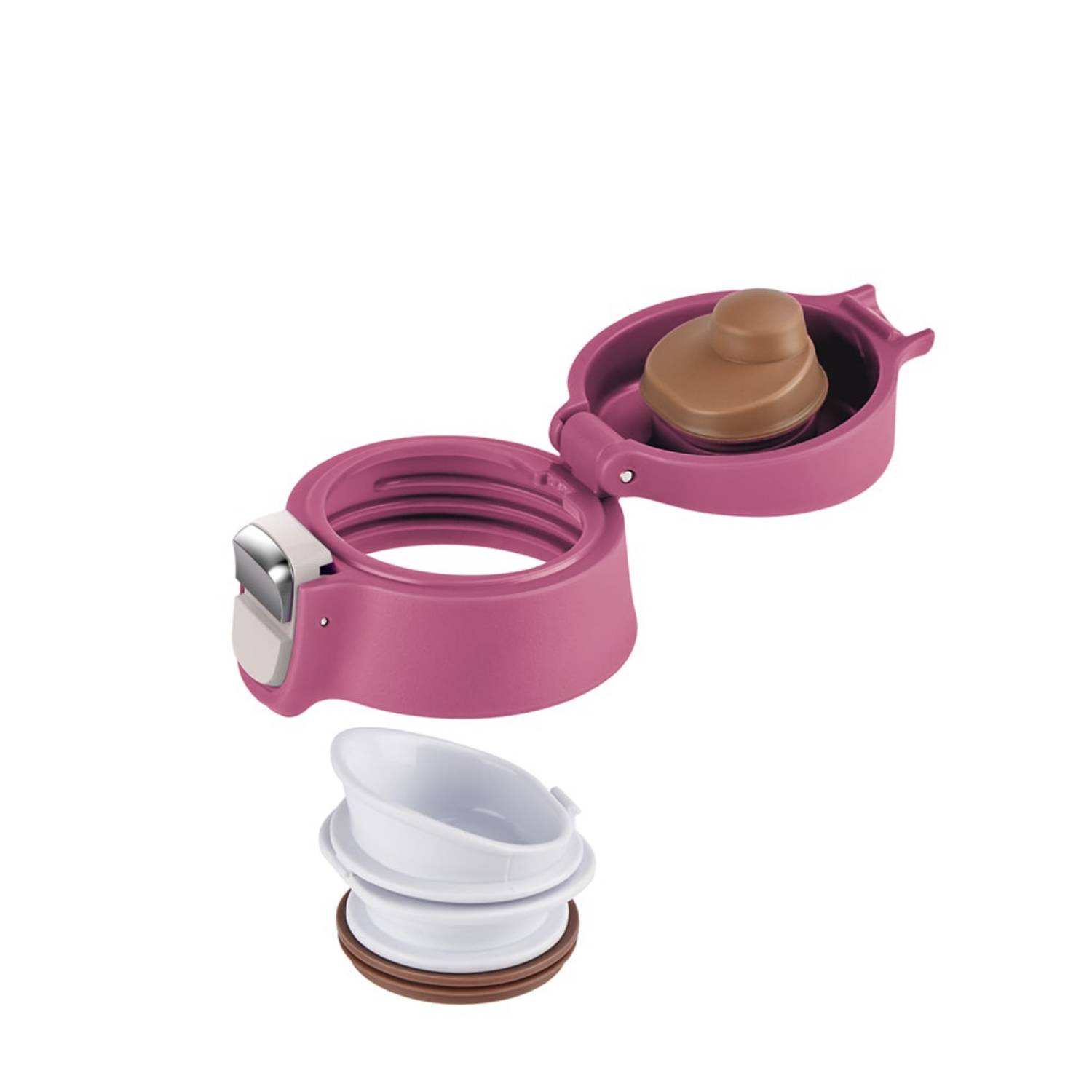 EMSA Light Mug, Rose, Edelstahl, Polypropylen (PP), 400 ml, 6,6 cm, 196 mm-1