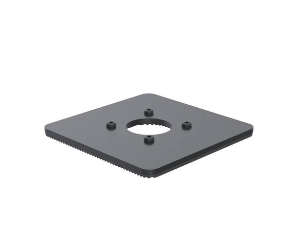 Ergonomic Solutions SpacePole POS SPM144-02, POS-Platte, Schwarz, Metall, 150 mm, 150 mm, 12 mm