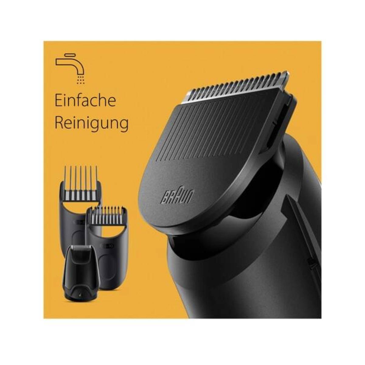 Braun BeardTrimmer 3 BT3421, Waschbar, Akku, Schwarz-1