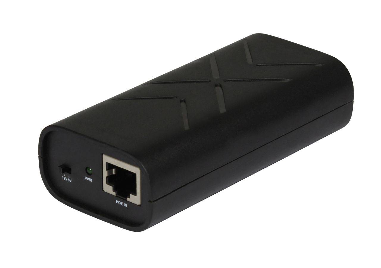 ALLNET PoE Splitter-Mini/Extractor Gigabit 24W 5V/12V Schaltbar - Switch - Kupfe-2