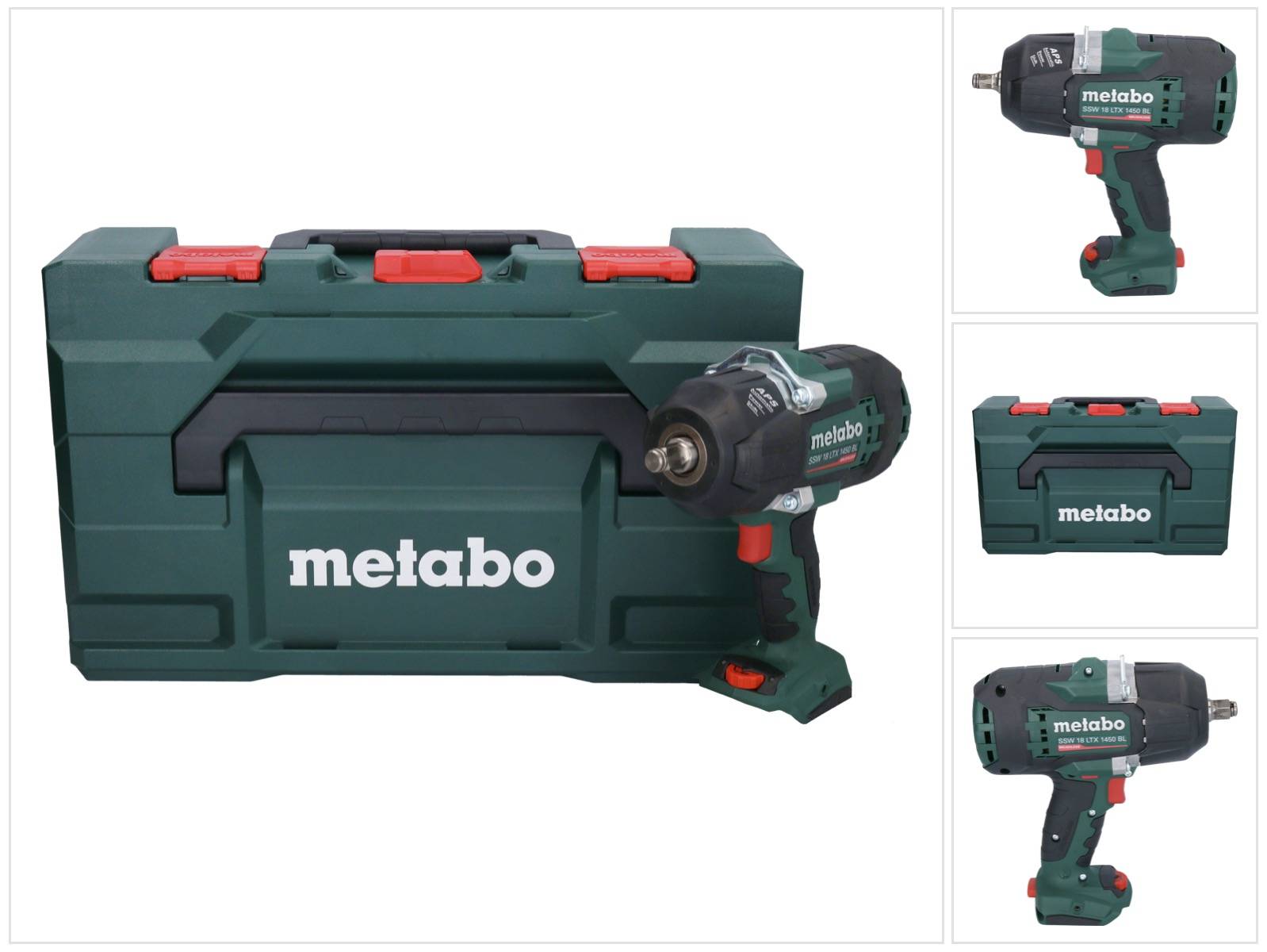 Metabo SSW 18 LTX 1450 BL Akku Schlagschrauber 18 V 1450 Nm Brushless ( 602401840 ) + metaBOX-0