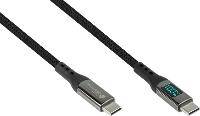 Good Connections USB 2.0 Lade- und Datenkabel 100W mit Digitalanzeige USB-C Stec-1