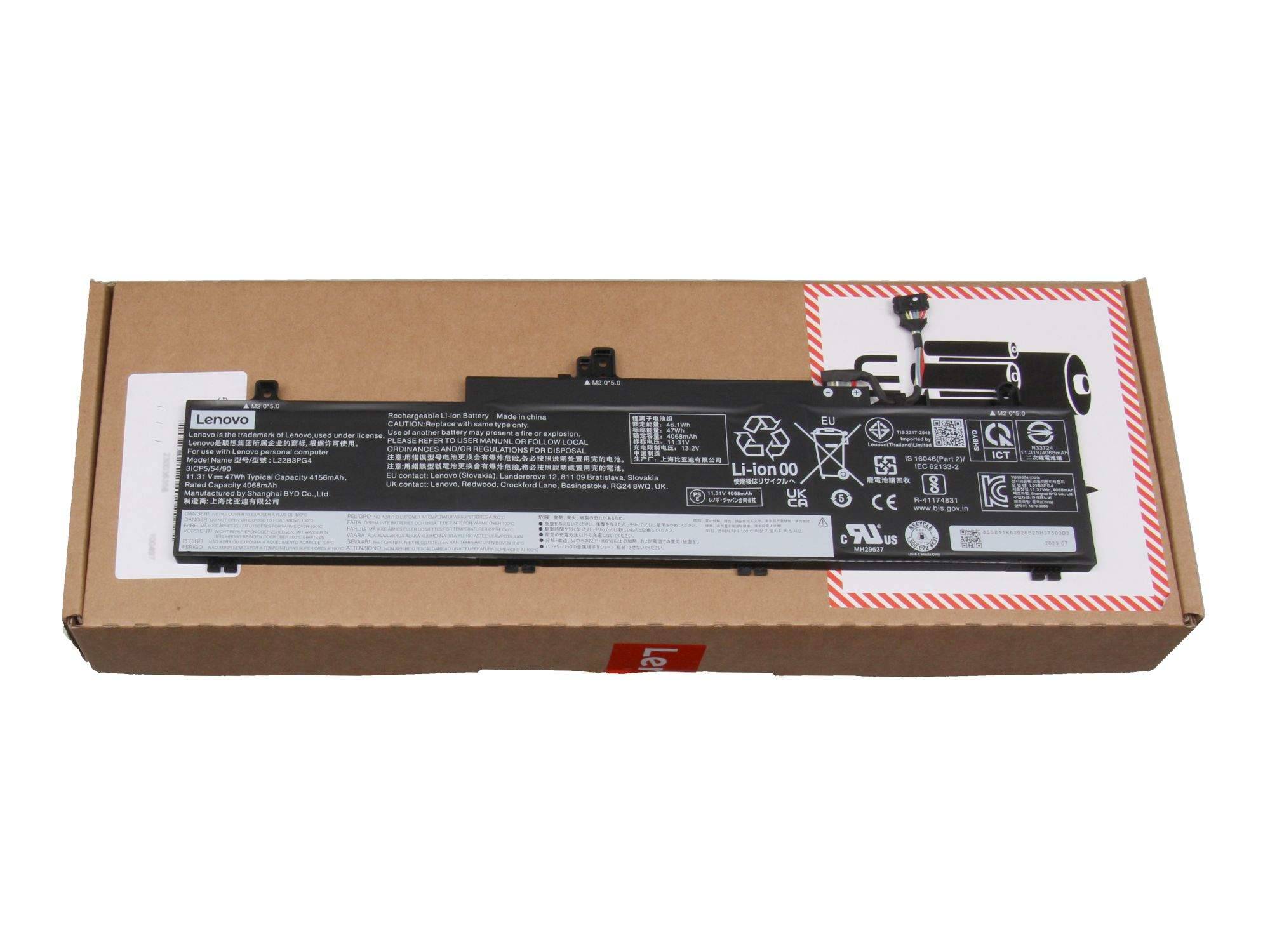 47Wh 3-cell lithium-ion battery for laptops - Batterie - 4.156 mAh-0