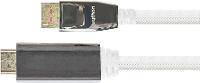PYTHON PYT M0224 - DP 1.4 auf HDMI 2.0 A Stecker Nylon 4Ka60Hz 5 m weiß - Digita-1