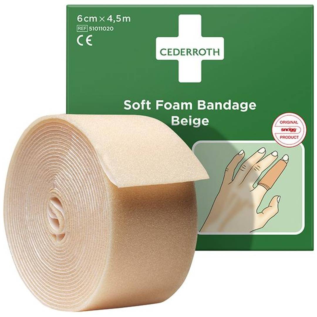 CEDERROTH Schaumbandage 6 cm x 4,5 m, beige-0
