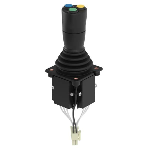 Elobau J2A6AAA00C Kompakt Joystick J2 mit 3 Tasten