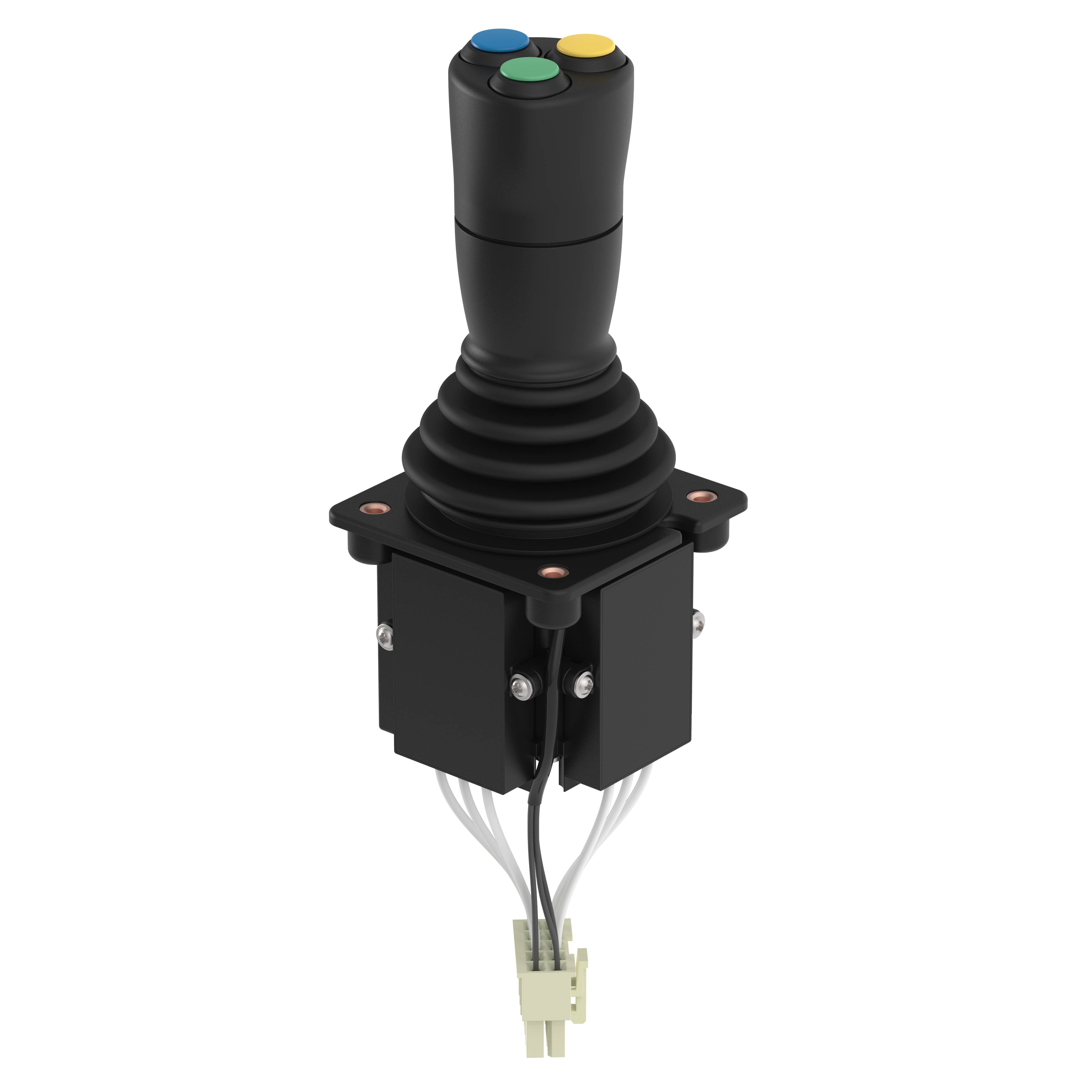 Elobau J2A6AAA00C Kompakt Joystick J2 mit 3 Tasten-0
