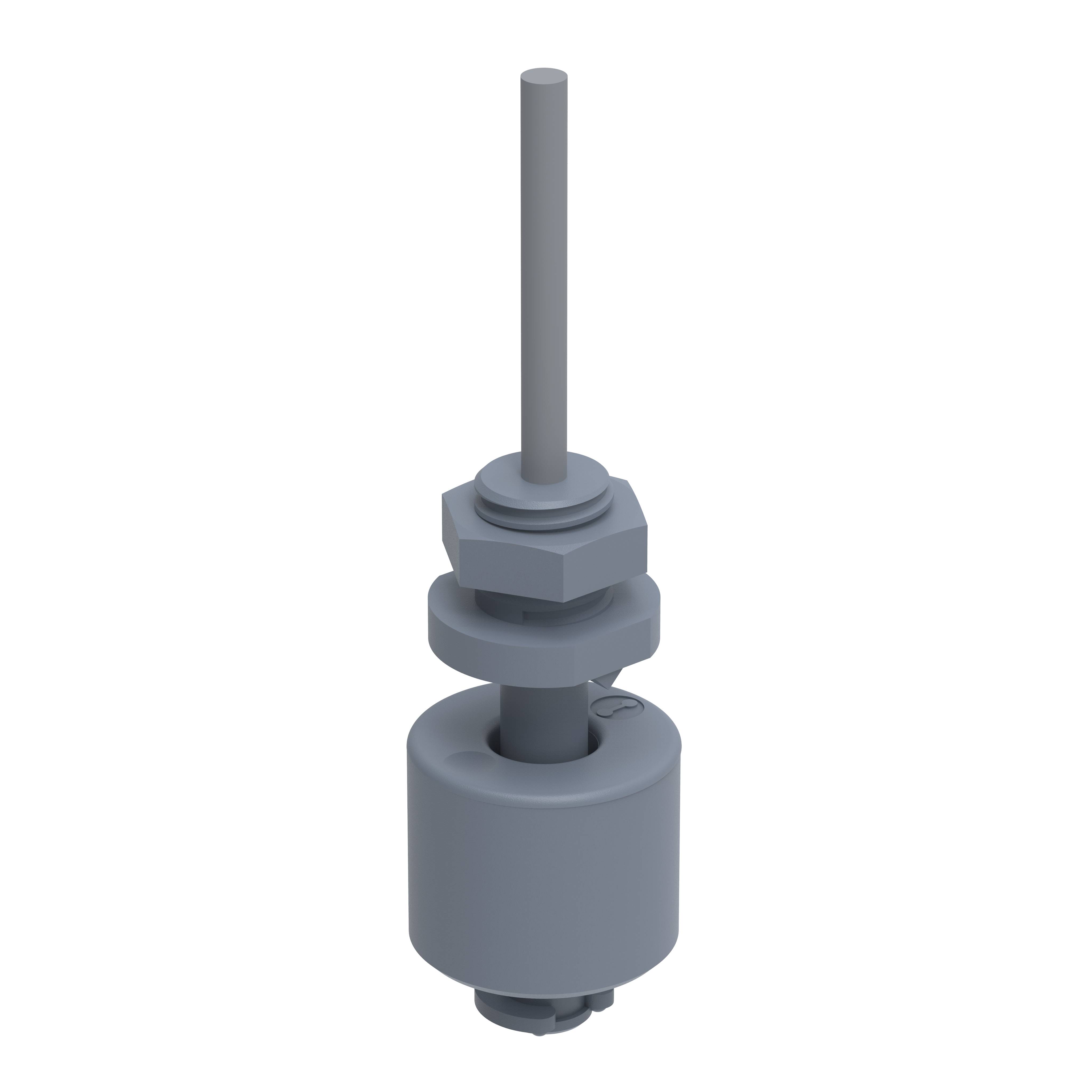 Elobau 200030-10 Miniatur Schwimmerschalter Wechsler, 48V, PVC, Gewinde PG7, 10m Kabel-0