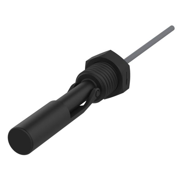 Elobau 207KS12N-3 Klappschwimmerschalter Schließer/Öffner, 250V, PP, 3m Kabel