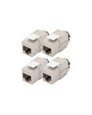 DIGITUS CAT 6A Keystone Jack shielded 4 pcs. tool free connection
