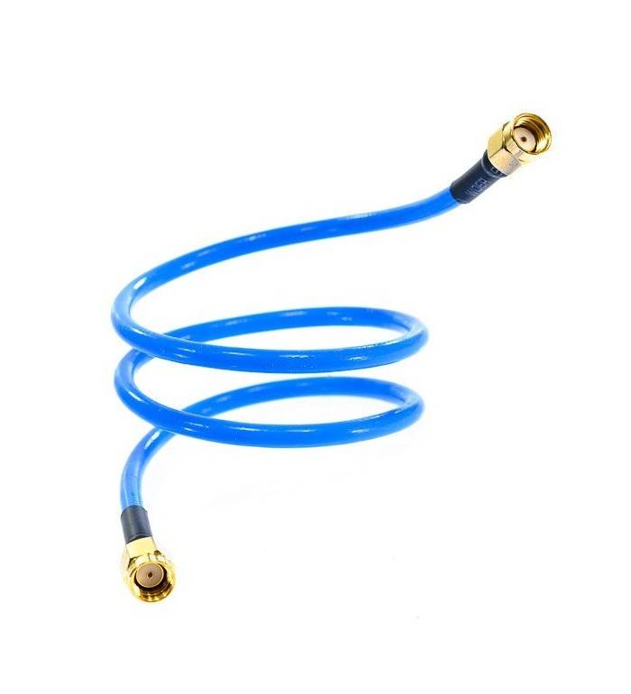 MikroTik Flex-guide 0.5m RPSMA Blau Koaxialkabel up to 6 GHz 0.65dB 50 cm Blue-0