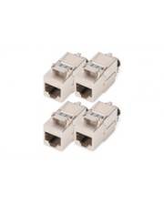 DIGITUS Cat.8.1 Keystone Module shielded tool free dust cap 4 pcs. Cat.8.I Modul geschirmt werkzeuglos Staubkappe 4 Stk.-0