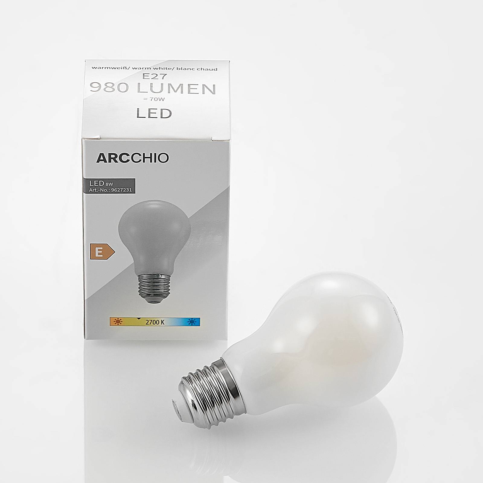 Arcchio LED LED-lampa E27 'E27 8W LED' aus glas-3