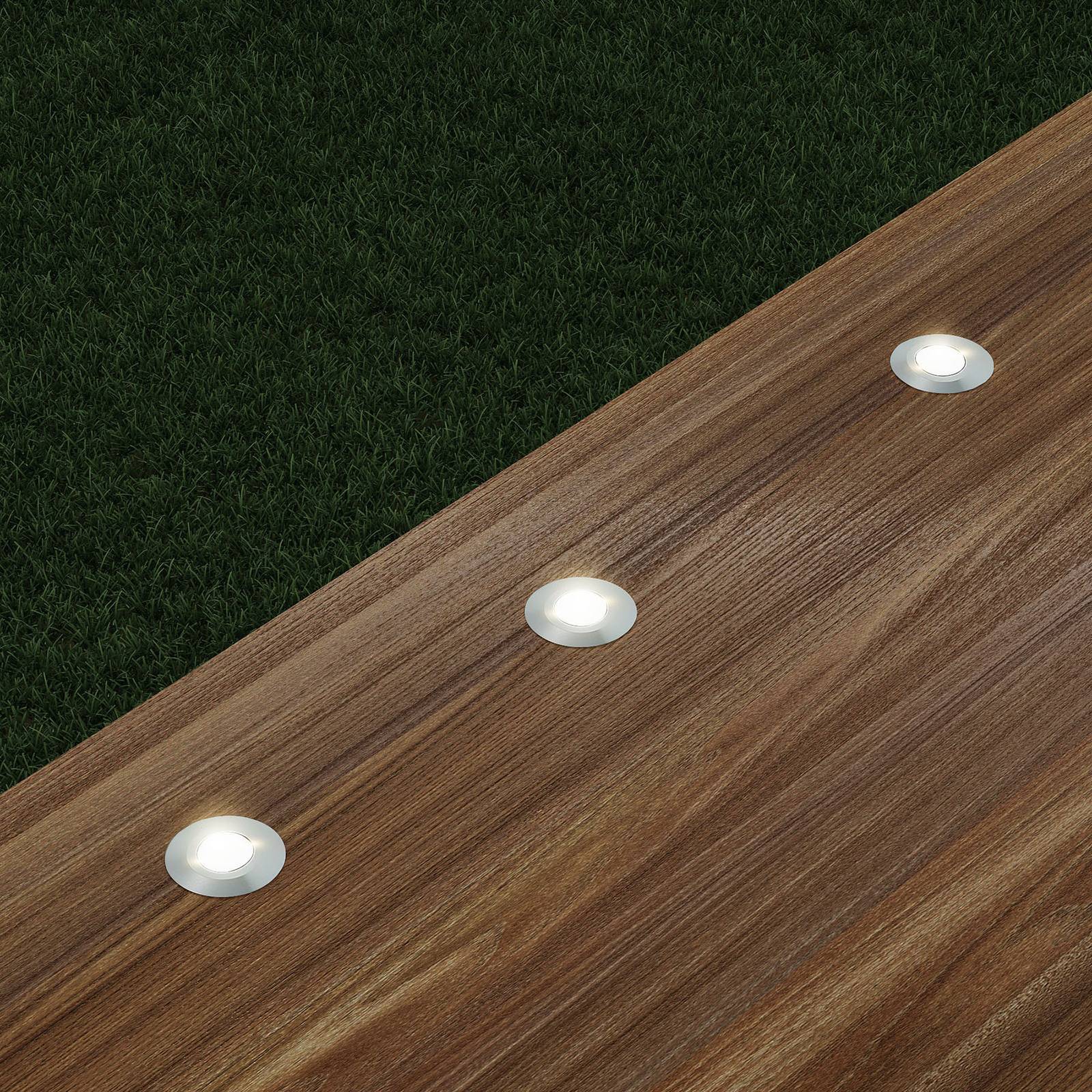 Lindby LED LED-markspotlight 'Gracelle' aus aluminium / grå zink-1