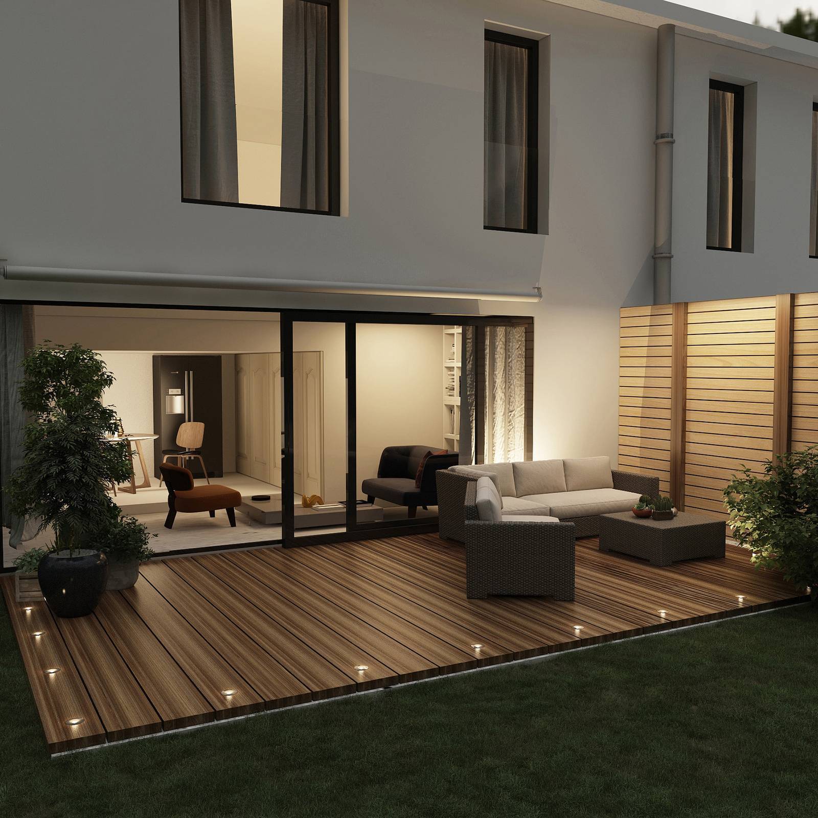 Lindby LED LED-markspotlight 'Gracelle' aus aluminium / grå zink-2