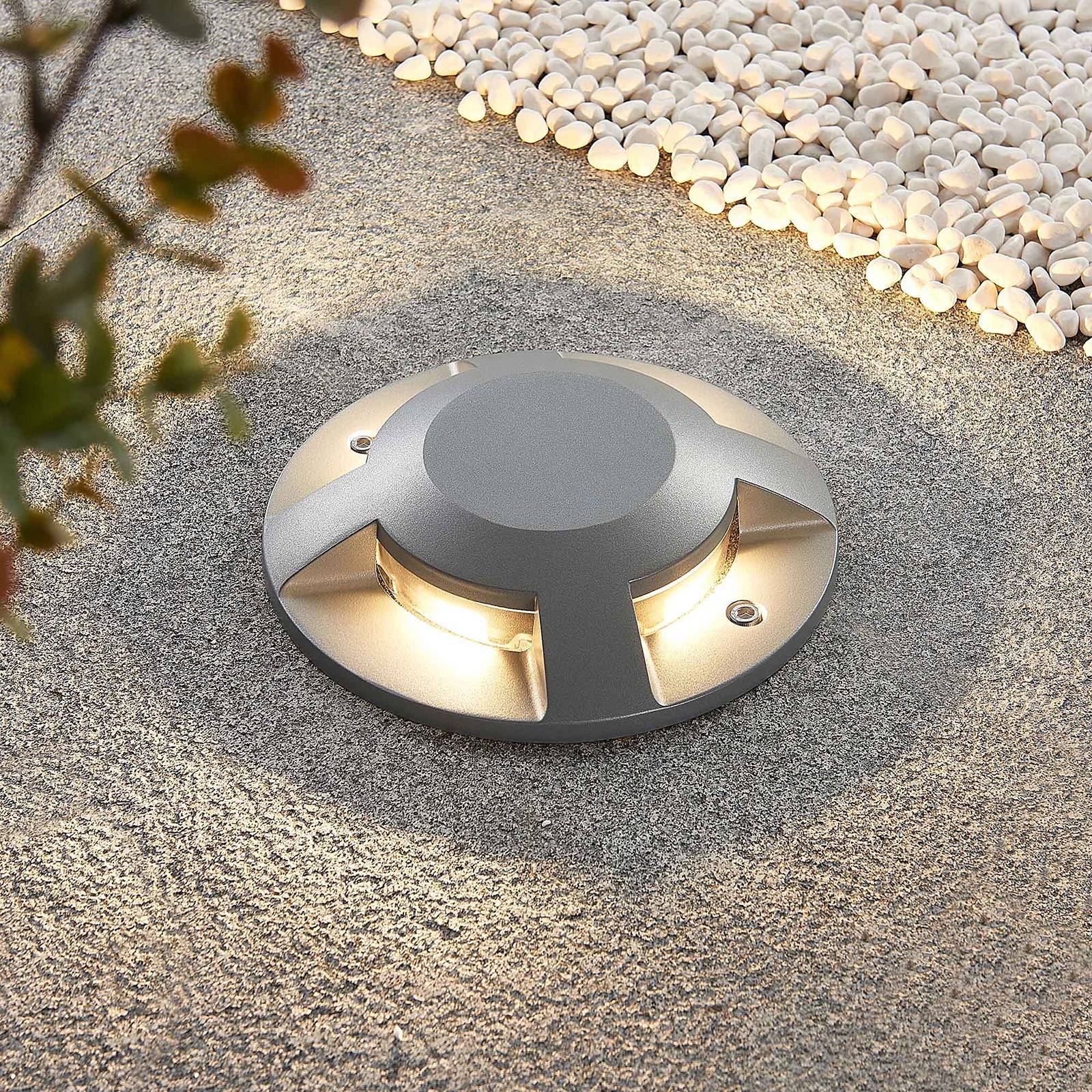 Lucande LED Außenleuchte 'Jeffrey' in alu aus Aluminium-2