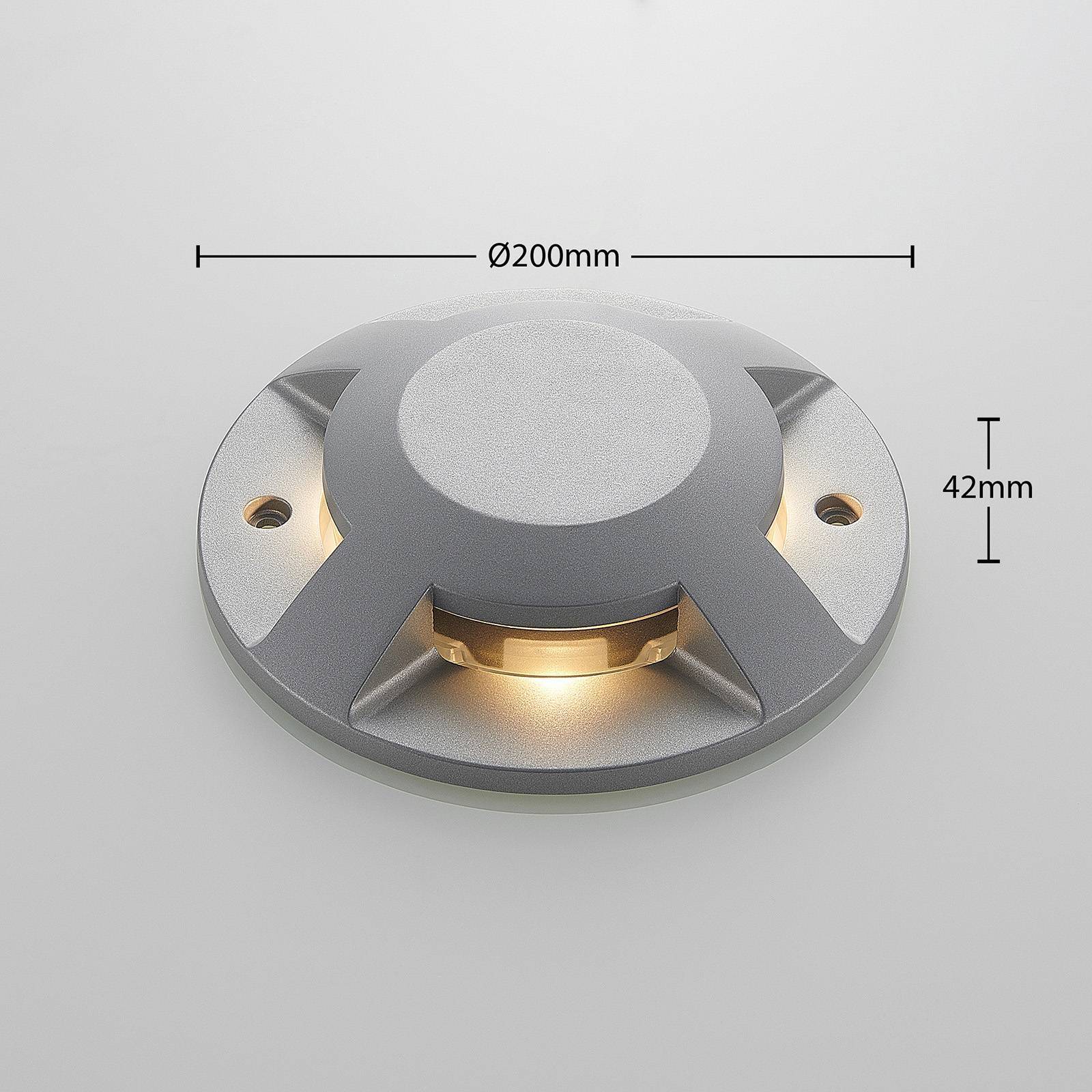 Lucande LED Außenleuchte 'Jeffrey' in alu aus Aluminium-3