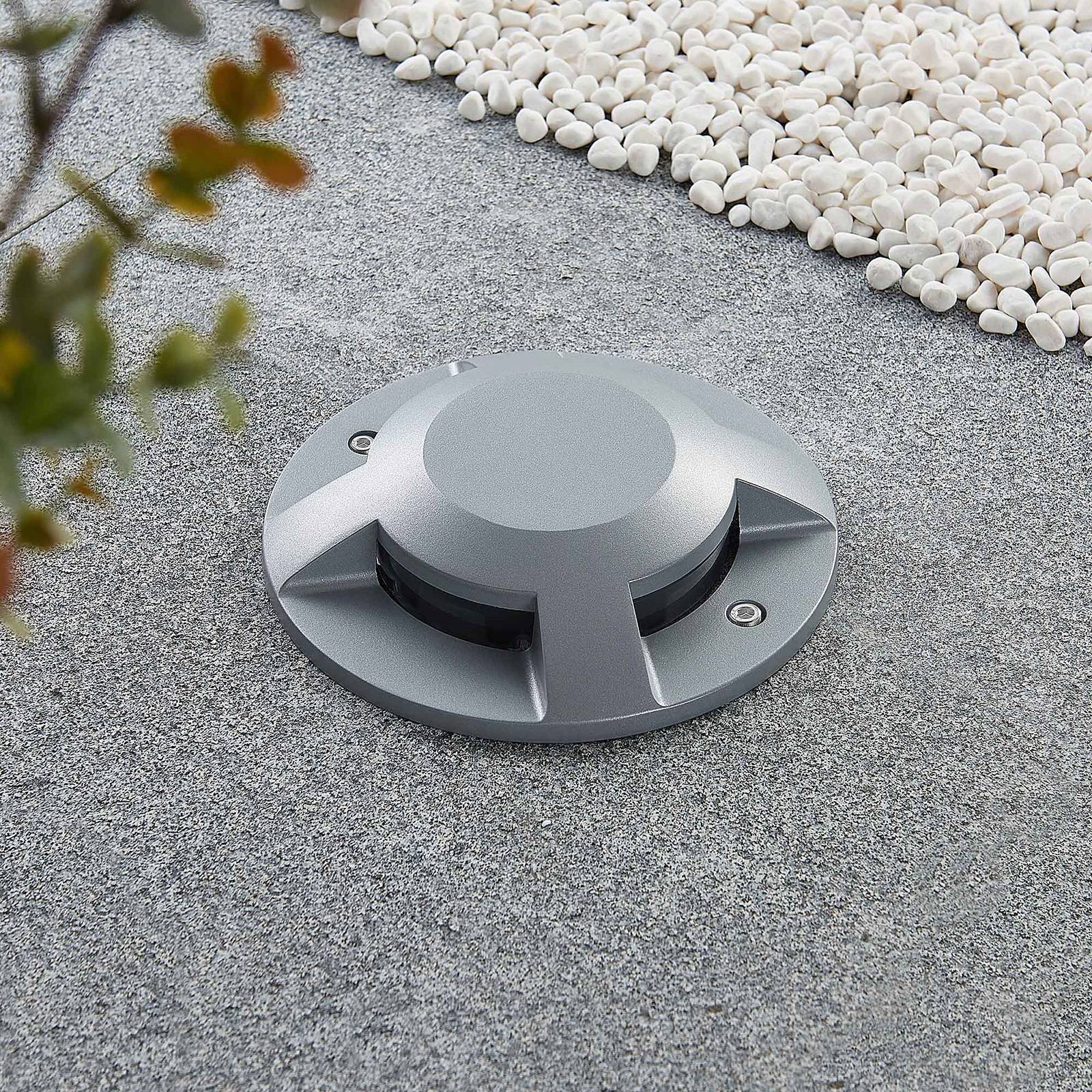Lucande LED Außenleuchte 'Jeffrey' in alu aus Aluminium-4