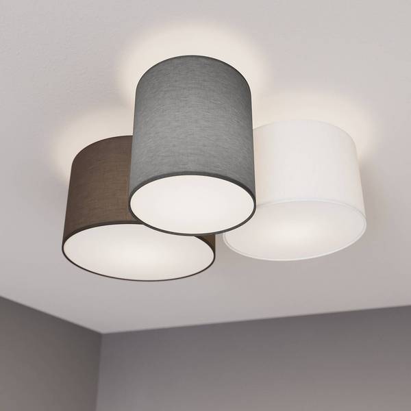 Lindby Taklampa 'Laurenz' aus textil / siden