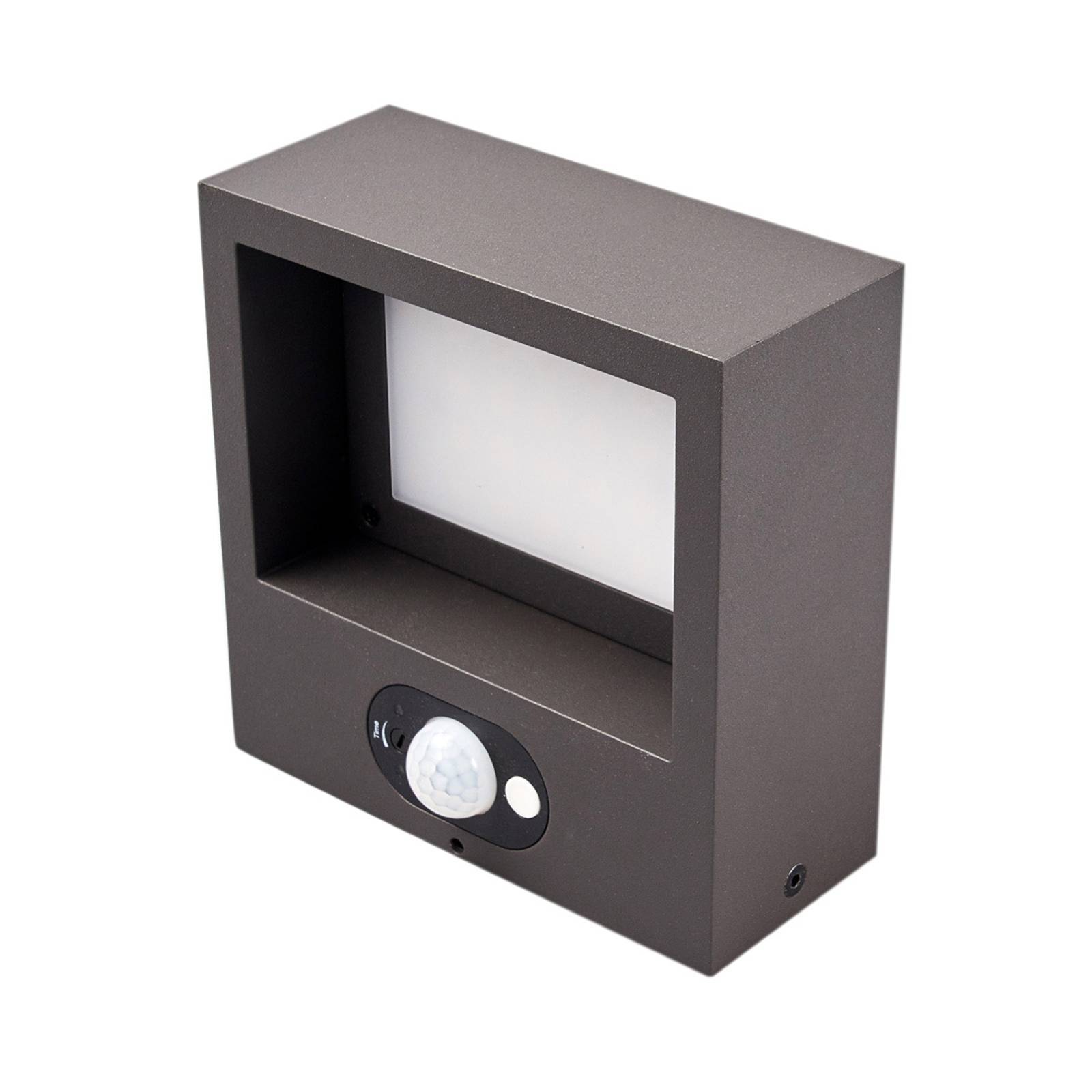 Lucande LED Solcellslampa utomhus 'Mahra' aus aluminium / grå zink-0