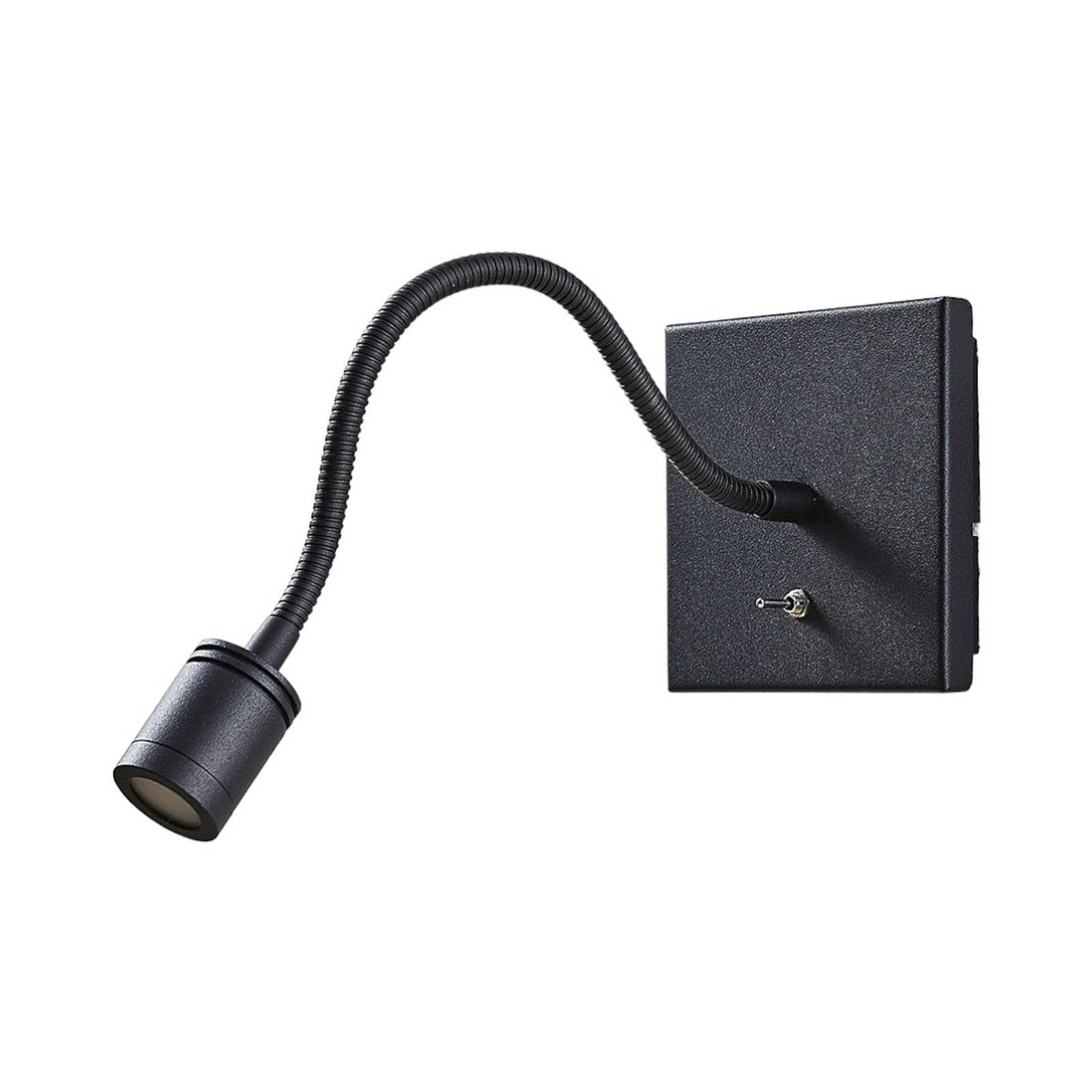 Lindby LED Wandleuchte Innen 'Mayar' in schwarz aus Metall-0
