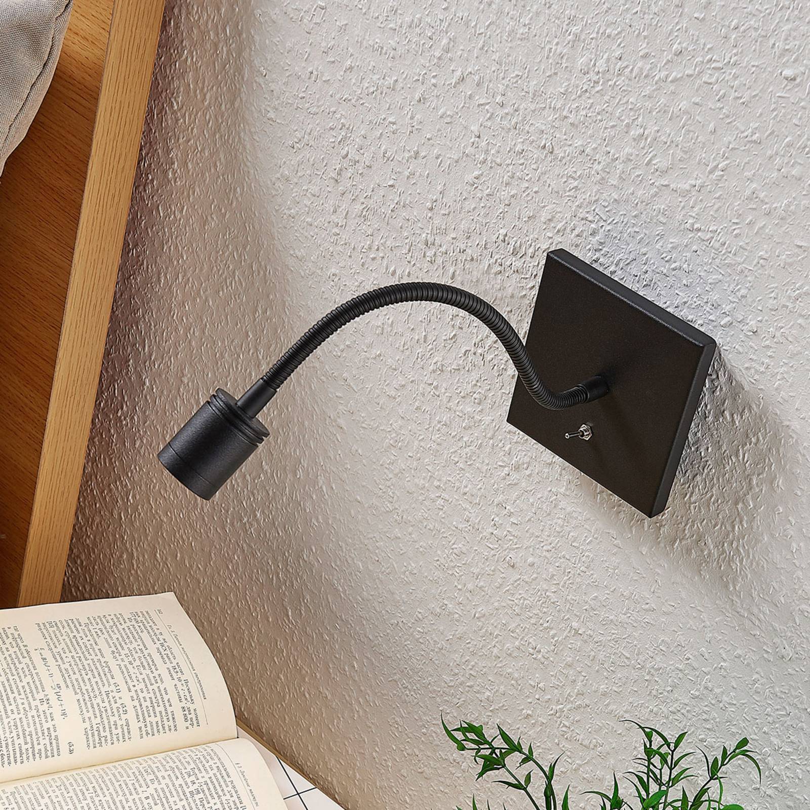 Lindby LED Wandleuchte Innen 'Mayar' in schwarz aus Metall-4