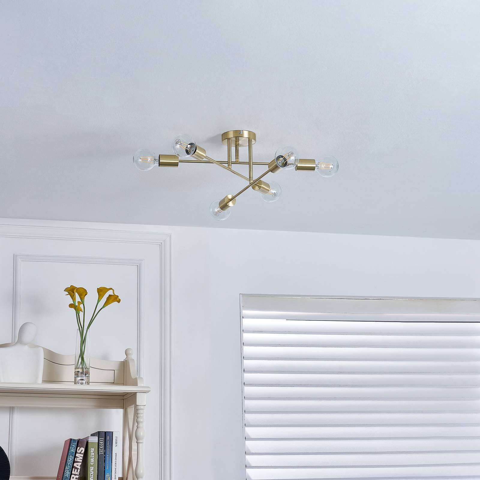Lindby Deckenlampe 'Aloria' in gold / messing aus Metall-2