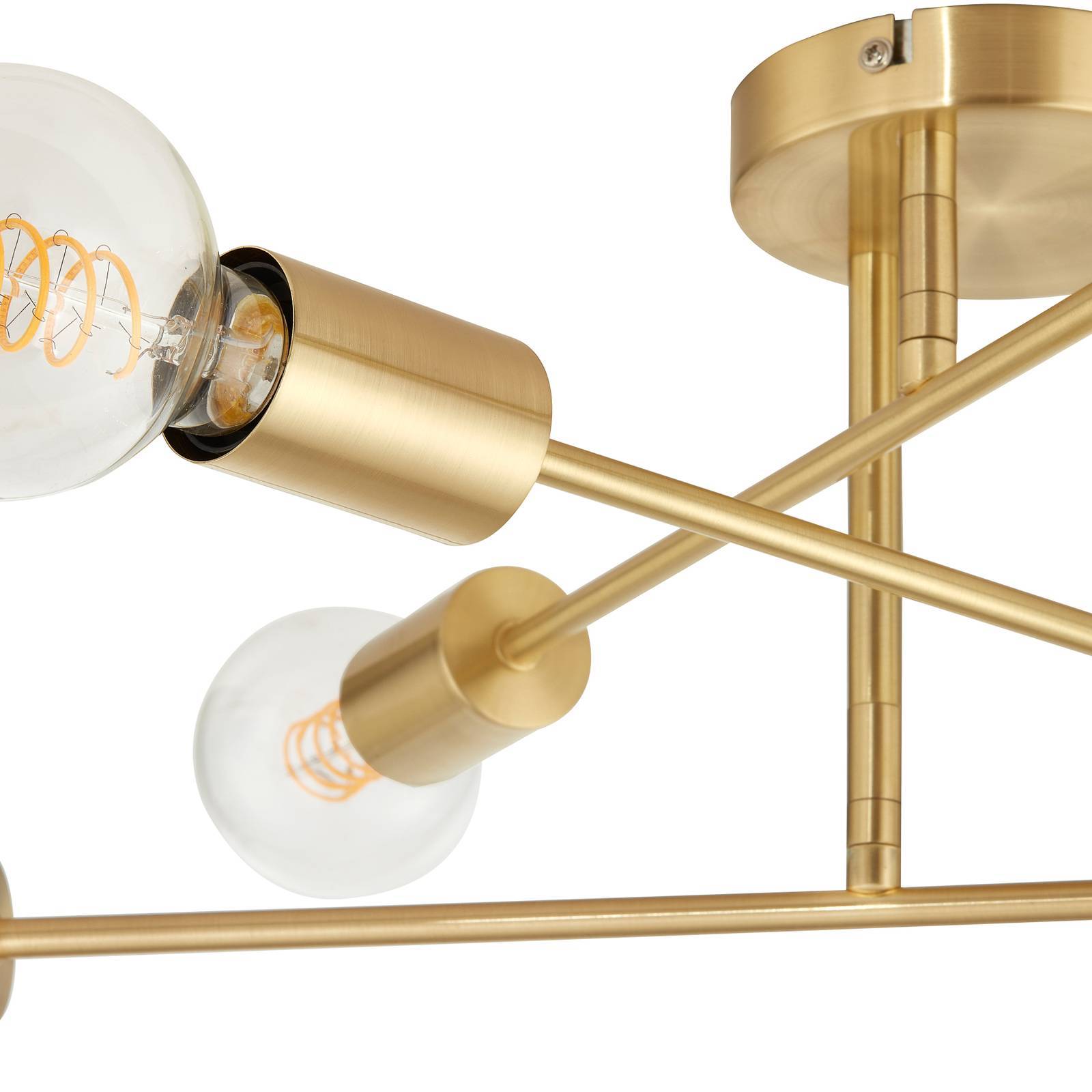 Lindby Deckenlampe 'Aloria' in gold / messing aus Metall-4