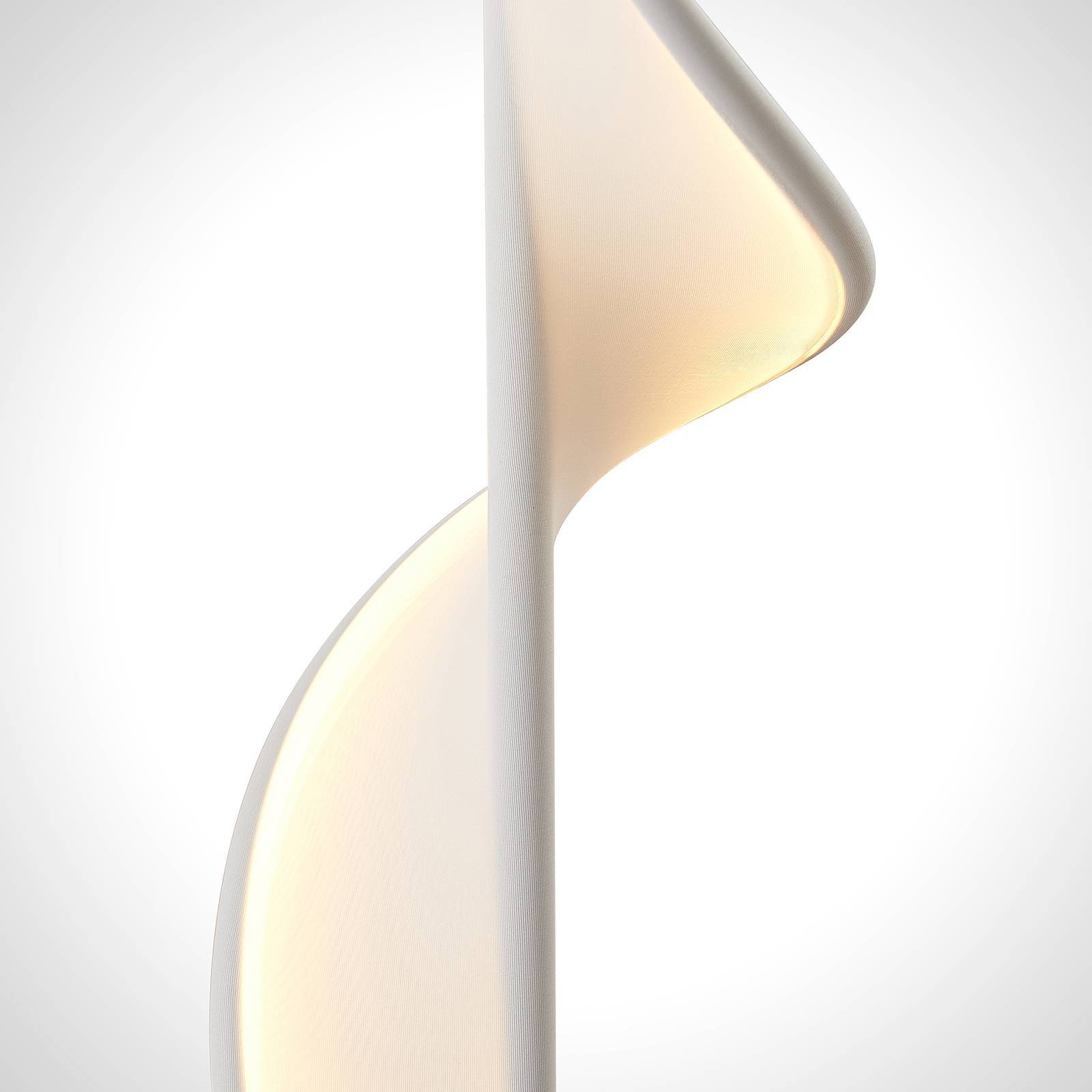 Lucande LED Stehlampe 'Edano' in weiß aus Textil-4