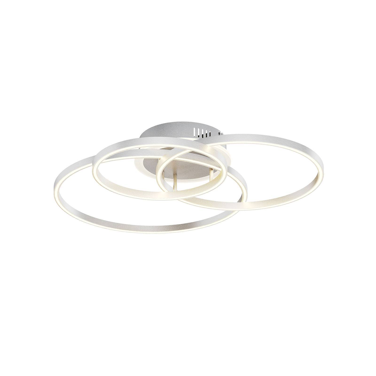 Lindby LED Smarta hem taklampa 'Tula' aus aluminium / grå zink-0