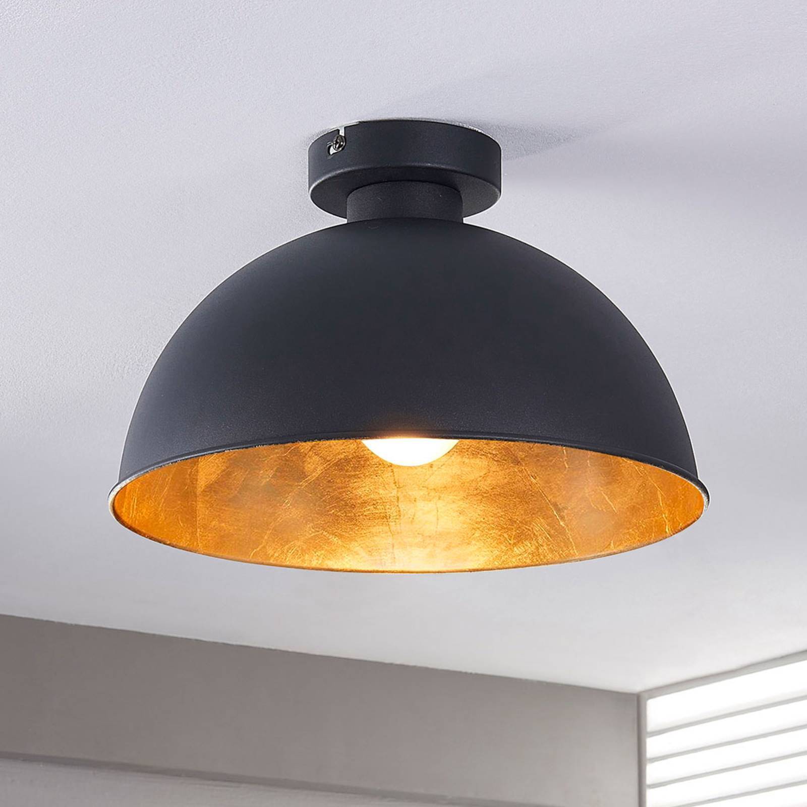 Lindby Deckenlampe 'Lya' in schwarz aus Metall-1