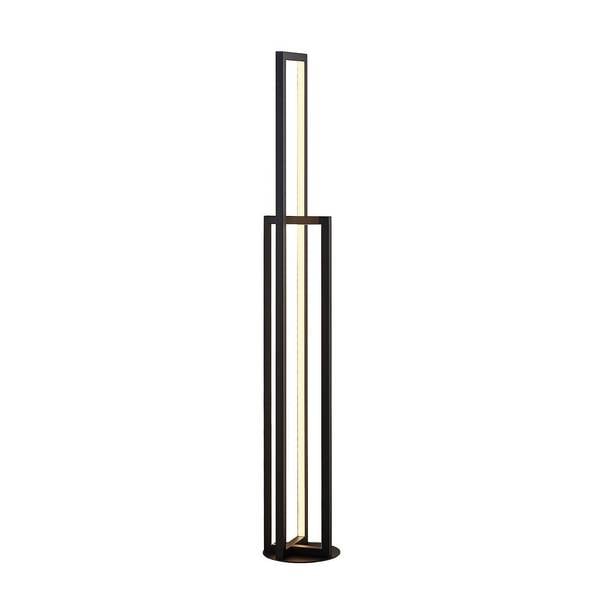 Lucande LED LED-golvlampa 'Hylda' aus aluminium / grå zink