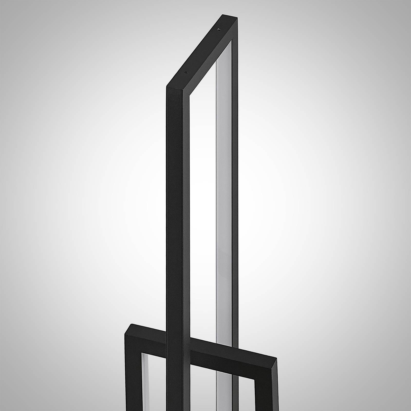 Lucande LED Stehlampe 'Hylda' in schwarz aus Aluminium-4