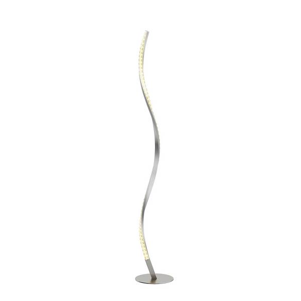 Lindby LED LED-golvlampa 'Criostal' aus aluminium / grå zink