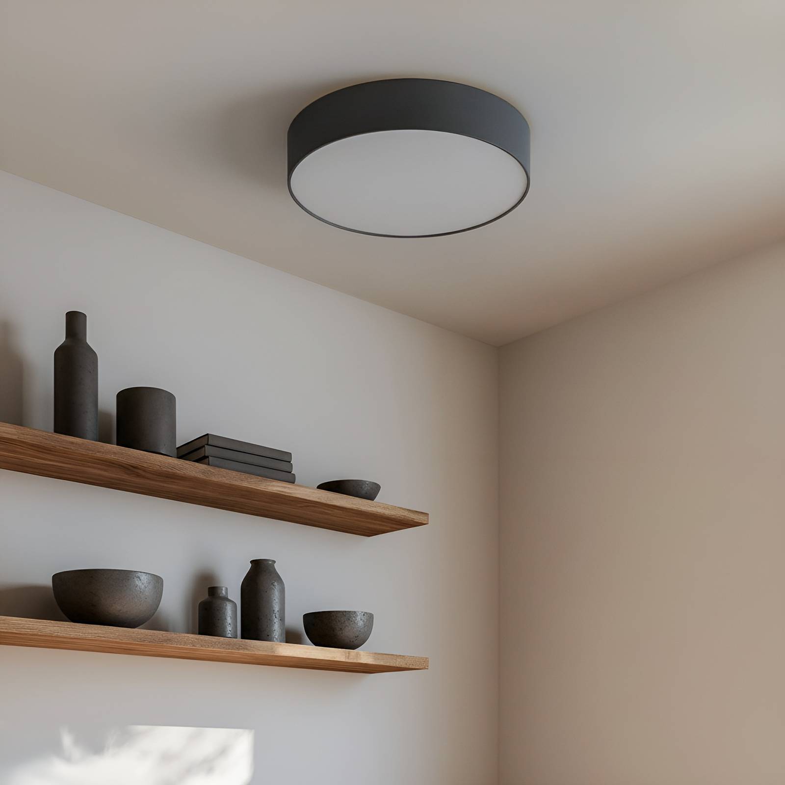Lindby Taklampa 'Sebatin' aus textil / siden-3