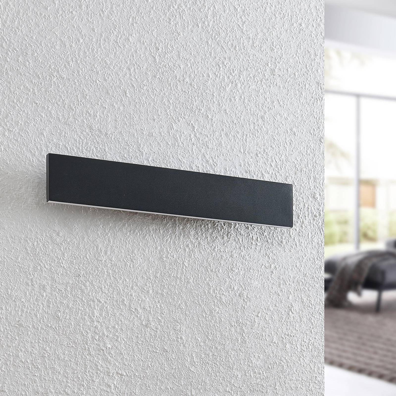 Lindby LED Wandleuchte Innen 'Ignazia' in schwarz aus Metall-3