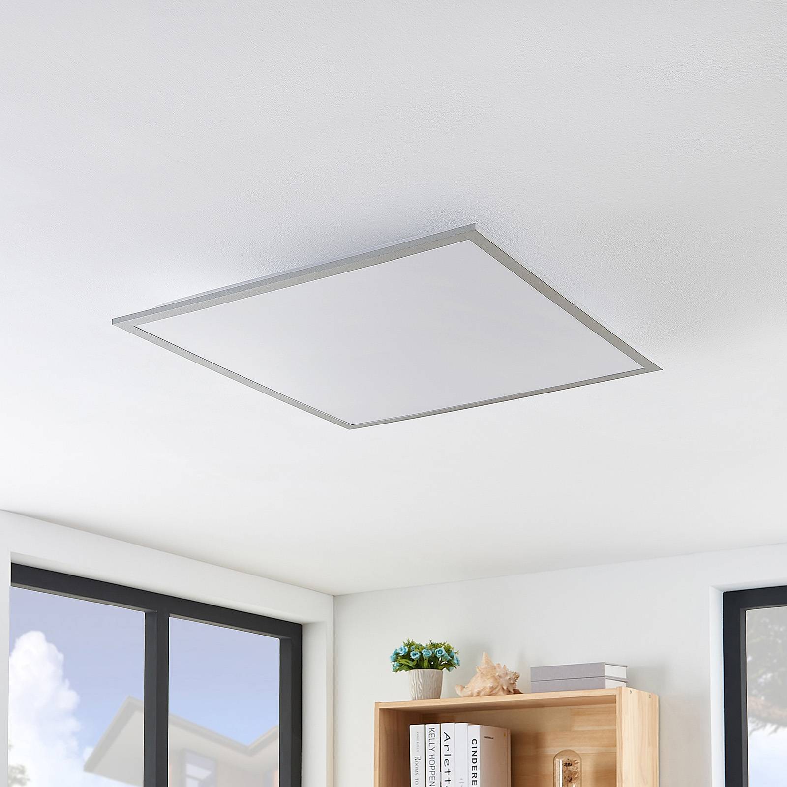 Lindby LED Panel 'Stenley' in weiß aus Kunststoff-4