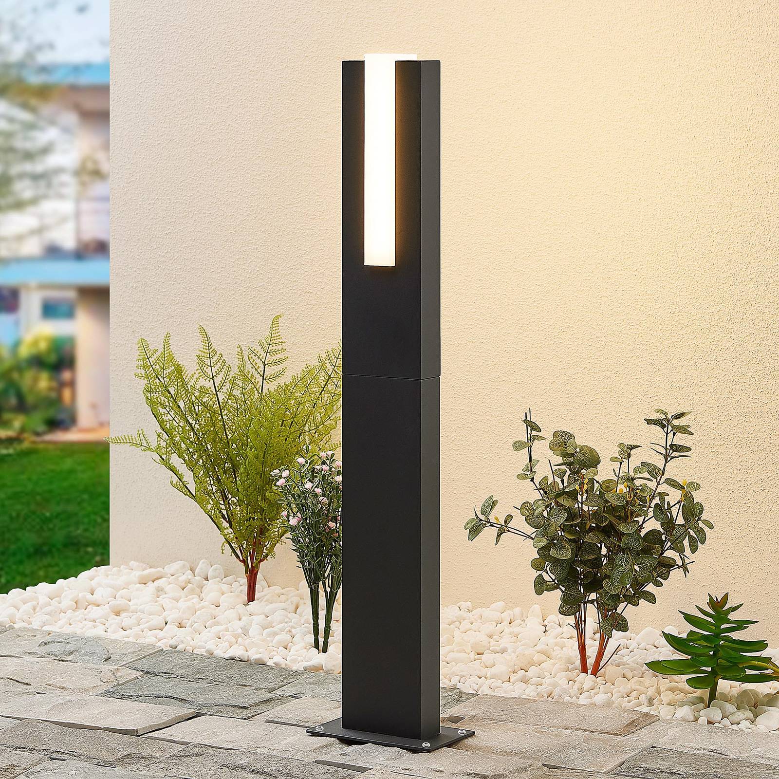 Lucande LED LED-utomhuslampa 'Virgalia ' aus aluminium / grå zink-1