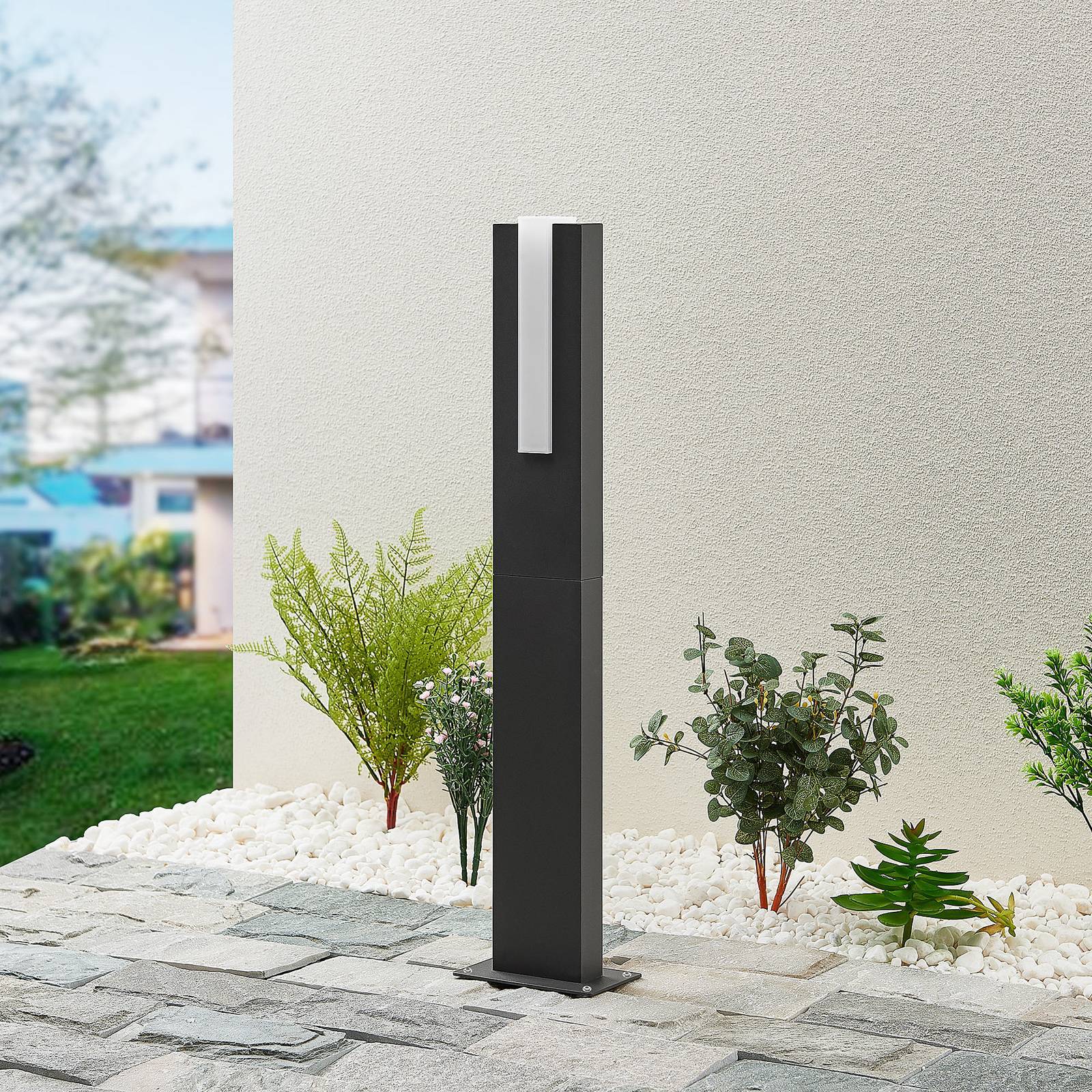 Lucande LED LED-utomhuslampa 'Virgalia ' aus aluminium / grå zink-3